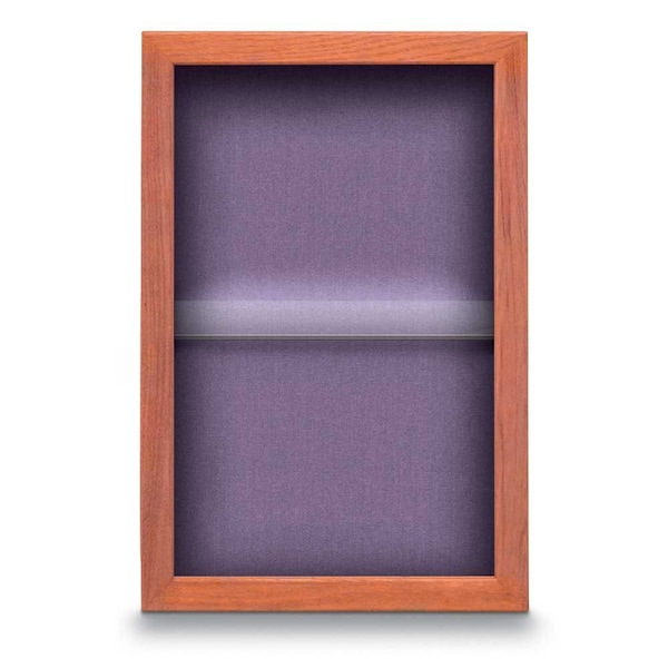Indoor Enclosed Combo Board, 48"x36", Black Frame/Green & Medium Grey
